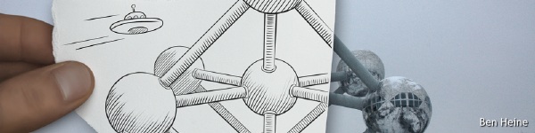 Foto e desenho de Ben Heine