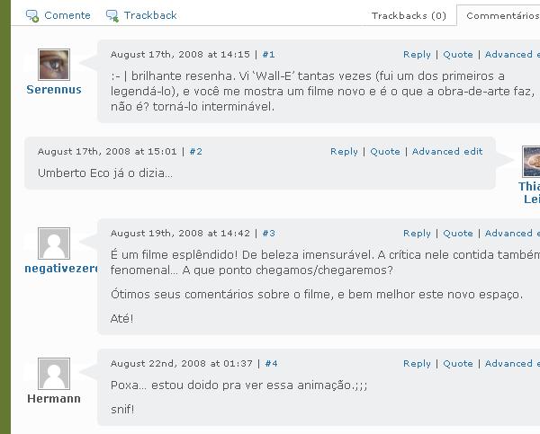 Gravatar na Teia Neuronial