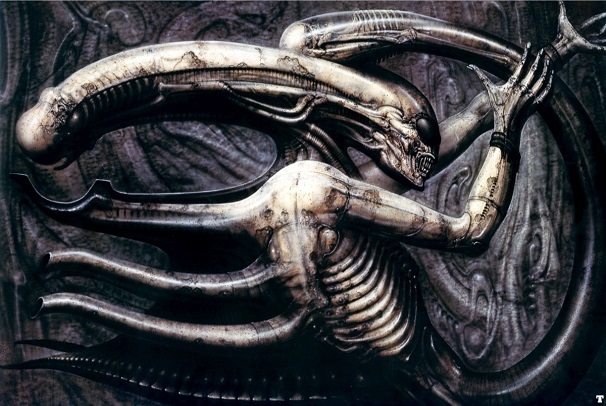 Necronom IV, a surreal e erótica ilustração de H. R. Giger que inspirou o alien/xenomorfo